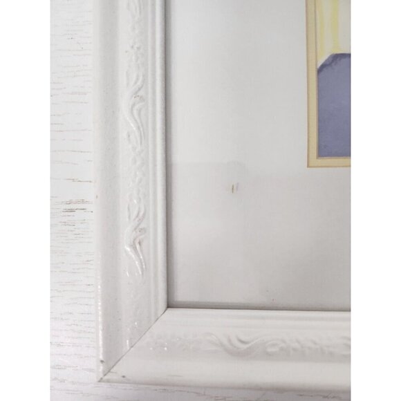 VTG Flower In Vase Still Life Art Print Framed Wall Hanging Cottagecore Decor - Picture 3 of 7